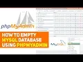 How to or Drop MySQL Database All Tables