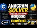 Anagram Program in C and Python Step-by-Step Explanation for Beginners