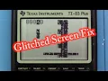 Ti 83 Plus Calculator Glitchy Screen Repair