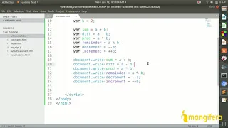 JavaScript Tutorials Lesson 6 Arithmetic Operators in JavaScript