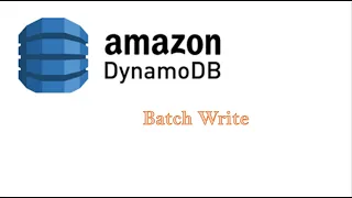 Writing Items in Batch in DynamoDB table