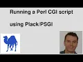 Run a Perl CGI script using Plack PSGI