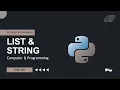 Lecture 05 - String and List CSE011