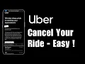 How to Cancel Your Uber Ride