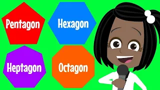 Pentagon Hexagon Heptagon Octagon - 2D Shape Songs for Kids