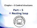 TN 12th computer science chapter - 6 Control structures part 5 Nested loop