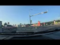 Driving wife to work and talking