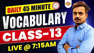 DAILY 45 MINUTE VOCABULARY CLASS  | IMPROVE YOUR ENGLISH VOCABULARY | BY SHAKTI SIR