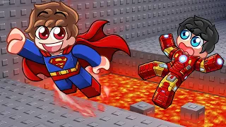 Me Hice pasar por NOOB, después USÉ SUPERHEROES LEGENDARIOS Roblox!