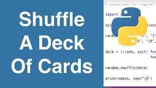 Shuffle A Deck Of Cards Python Example