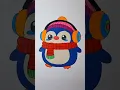 A Cozy Penguin Coloring Process
