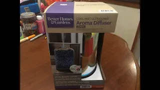 Walmart Clearance unboxing Better Homes Gardens Aroma Diffuser Stargaze Cool Mist Ultrasonic 5