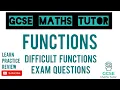 The 6 Hardest Functions Questions Grade 7-9 Maths Series GCSE Maths Tutor