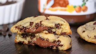 THE BEST Chewy Double Chocolate Chip Cookies. 