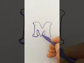 coloring page The letter M