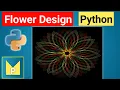 Drawing a Flower Python GUI Designs using Turtle Module