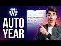 How to automatically update copyright year in WordPress footer Easiest Way 2026 Guide