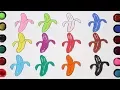 Color Learning with Banana Coloring Pages for Toddlers Babies Drawing Colour 2 year olds