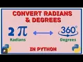 How to create python program that calculate Degrees and Radians from given number