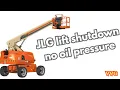 JLG Lift Low Oil Pressure Shutdown engine code 437 Code 100 1 Diagnosis Repair