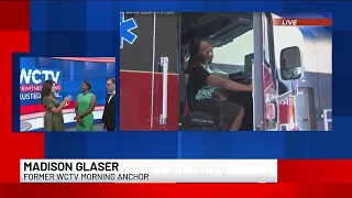 Former WCTV GMS anchor Madison Glaser surprises Lanetra on her last day