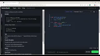 String Split and Join python program solutions