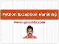 Python Class 20 - Python Exception Handling
