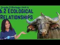 Grade 9 Biology Unit 6 6 2 Ecological relationships Saquama