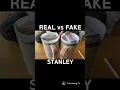 Download Lagu REAL vs FAKE STANLEY  #shorts #stanleycup  How to spot fake Stanley Tumbler [ REAL vs. FAKE ] MP3