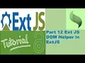 How to use extjs DOMHelper class in ExtJS