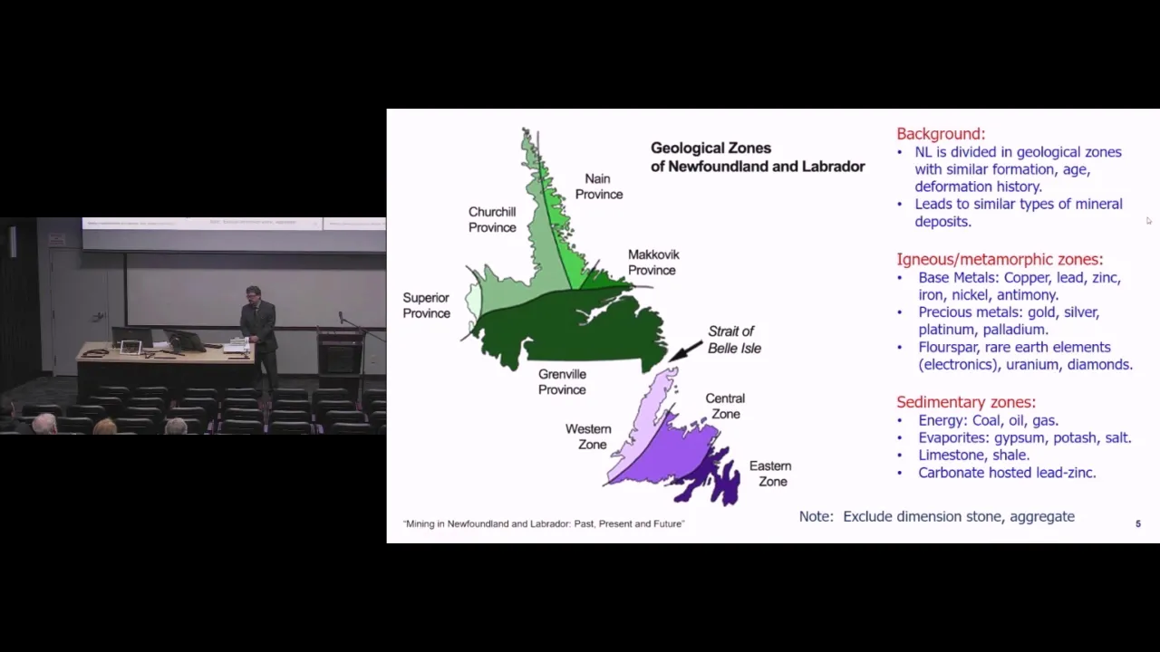 Speaking of Engineering - The Past, Present, and Future of mining in Newfoundland and Labrador