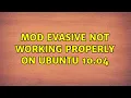 mod evasive not working properly on ubuntu 10 04