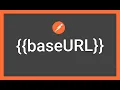 how to save base url in environment variables using postman