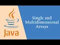 Java Lesson 6 Single and Multidimensional Arrays