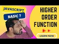 Higher order functions Functional programming in JavaScript