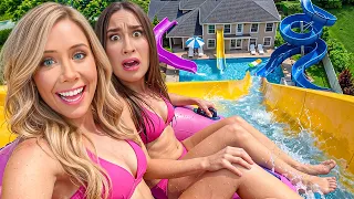 WE BUILT A WATERPARK IN MY BACKYARD!