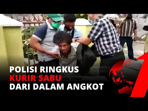 Tanpa Perlawanan, Polisi Ringkus Kurir Sabu dari Dalam Angkot