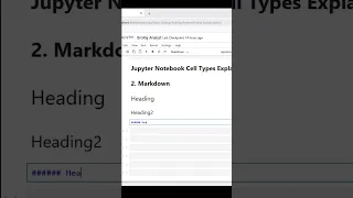 Markdown 1 Jupyter Notebook Cell Type