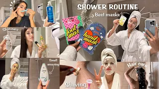 SHOWER ROUTINE ضربت تحمحيمة دايزها الكلام روتيني للعناية بالبشرة و الشعر خطوة بخطوة ٠ 