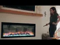 Electric Fireplace Installs SimpliFire Allusion Platinum Built-In Electric Fireplace