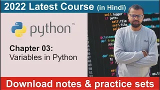 Chapter 03 Variables in python naming a variable keywords Python Tutorial for beginners in Hindi