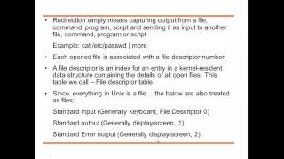 Basics 9 Input Output Redirection