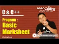 Program Basic Marksheet for Beginners CPP Tutorial OSOPCoding -