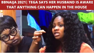 tega says her husband is aware anything can happen in the house peace to report sammie to angel