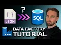 How to copy a JSON File from Blob to Azure SQL DB