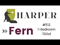 Harper 700sf Fern 1-Bedroom