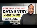 DATA ENTRY Night Hours Verify Insurance More Work From Home Jobs 2026