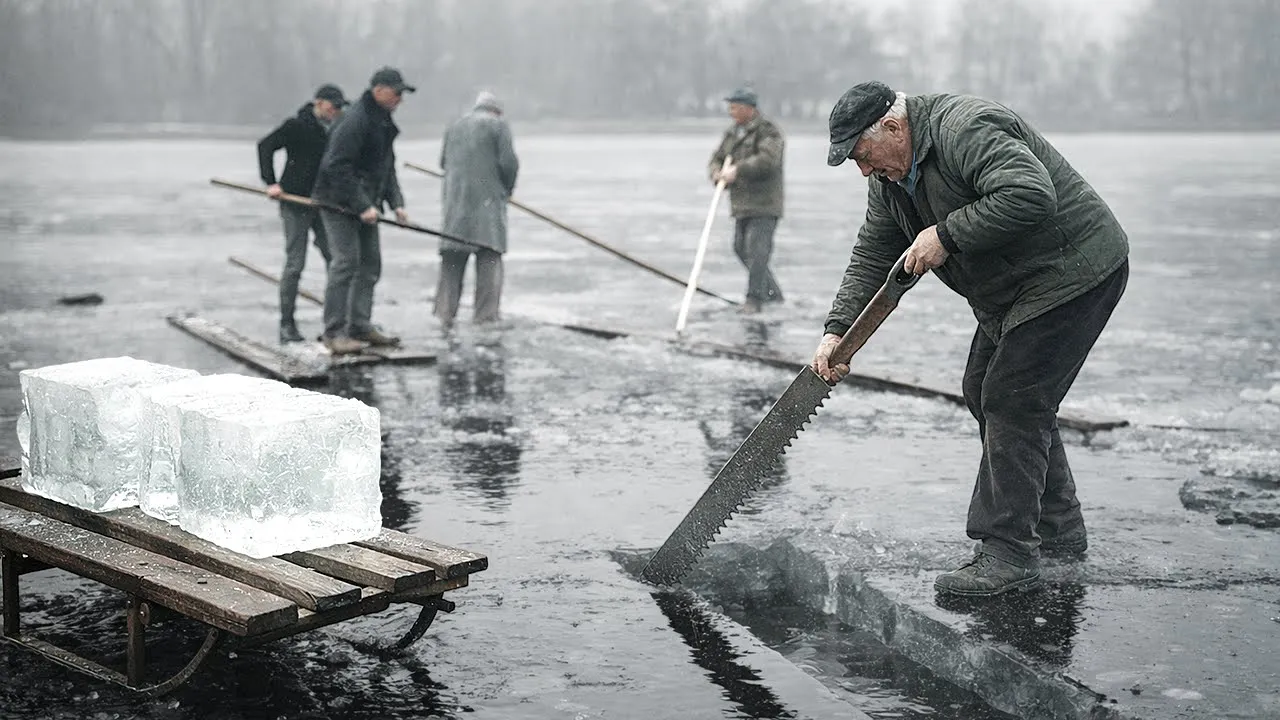 They Cut Ice by Hand to Chill Beer — Here’s How