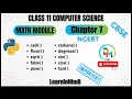 Introduction to Python Modules Math Module Class 11 Computer Science Data Mining Hub