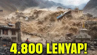 AMUKAN ALAM PUNCAK DUNIA! Gletser Pecah, Nepal-China-Tibet Tersapu Tsunami Darat